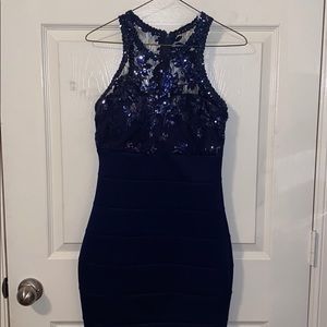 Navy sparkle top dress!